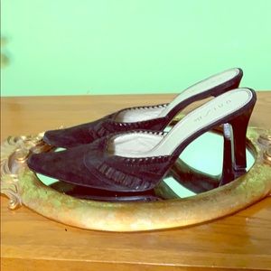 Unusable Sleek Black Suede dressy or casual